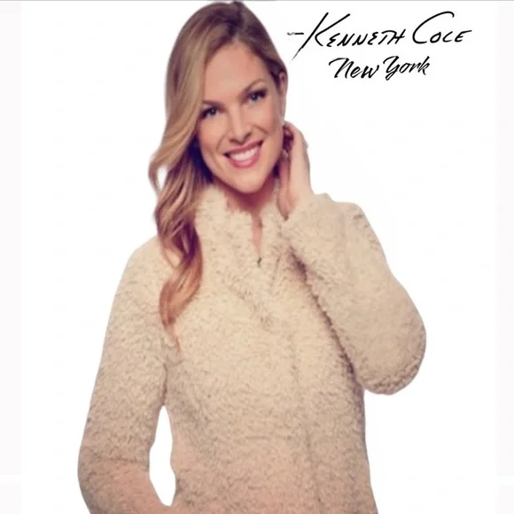 Kenneth Cole (NWT) Soft Teddy Bear Coat - Picture 2 of 13